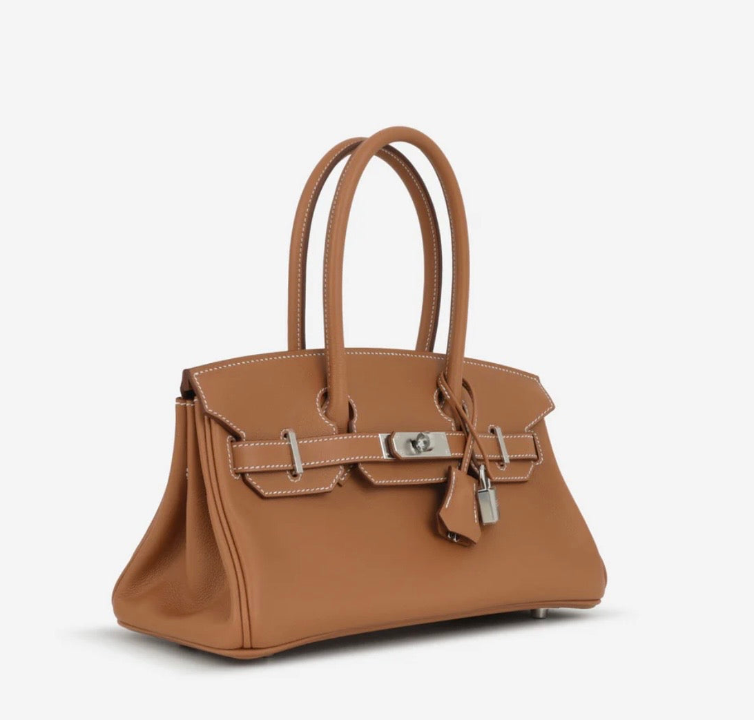 CAMILLE SHOULDER BAG - BROWN (SILVER)