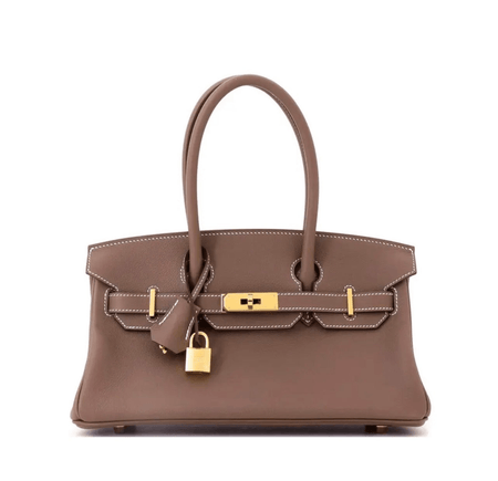 CAMILLE SHOULDER BAG - GREY (GOLD)