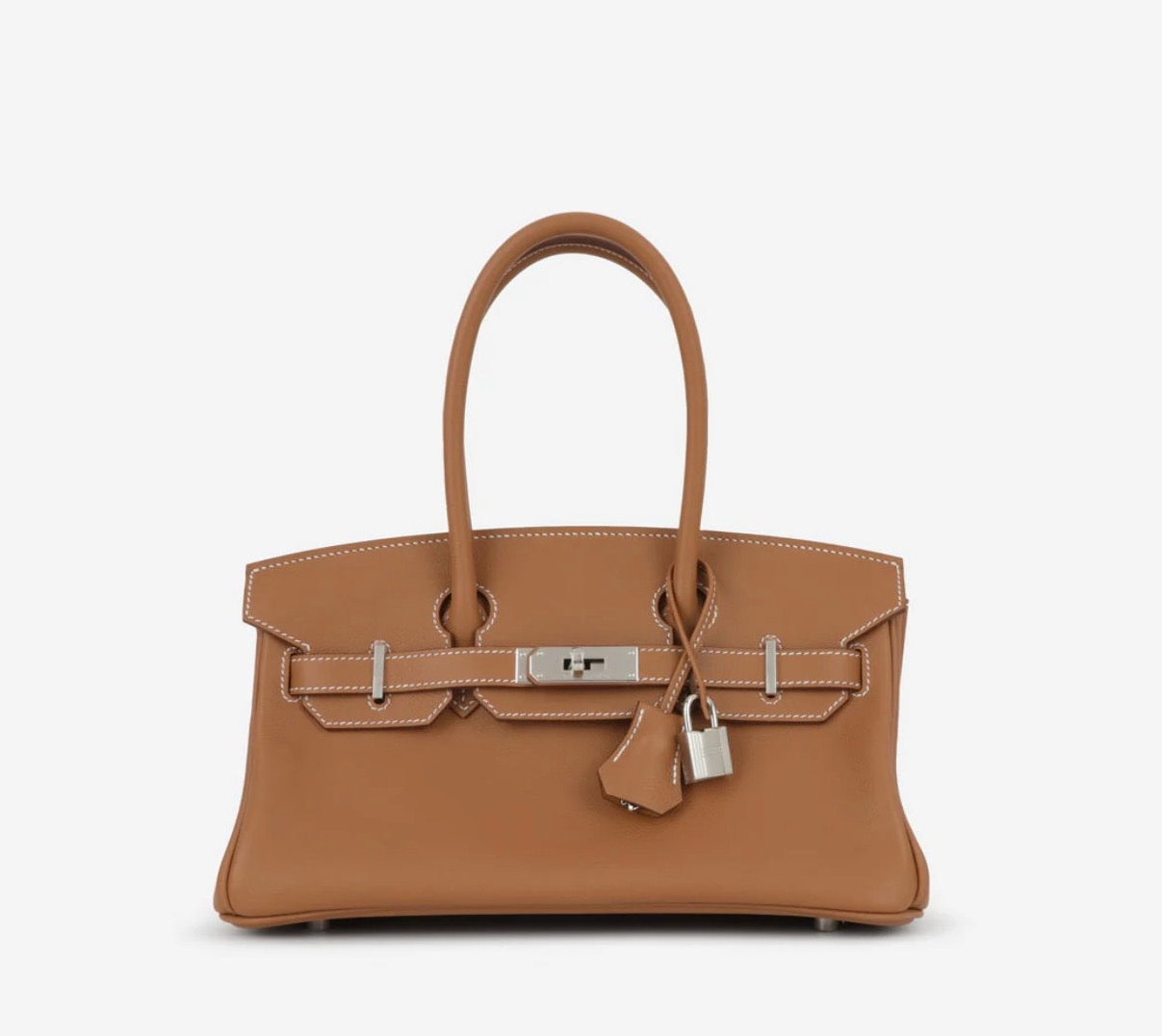 CAMILLE SHOULDER BAG - BROWN (SILVER)