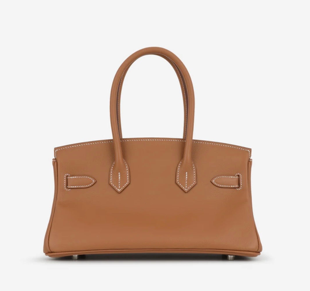 CAMILLE SHOULDER BAG - BROWN (SILVER)