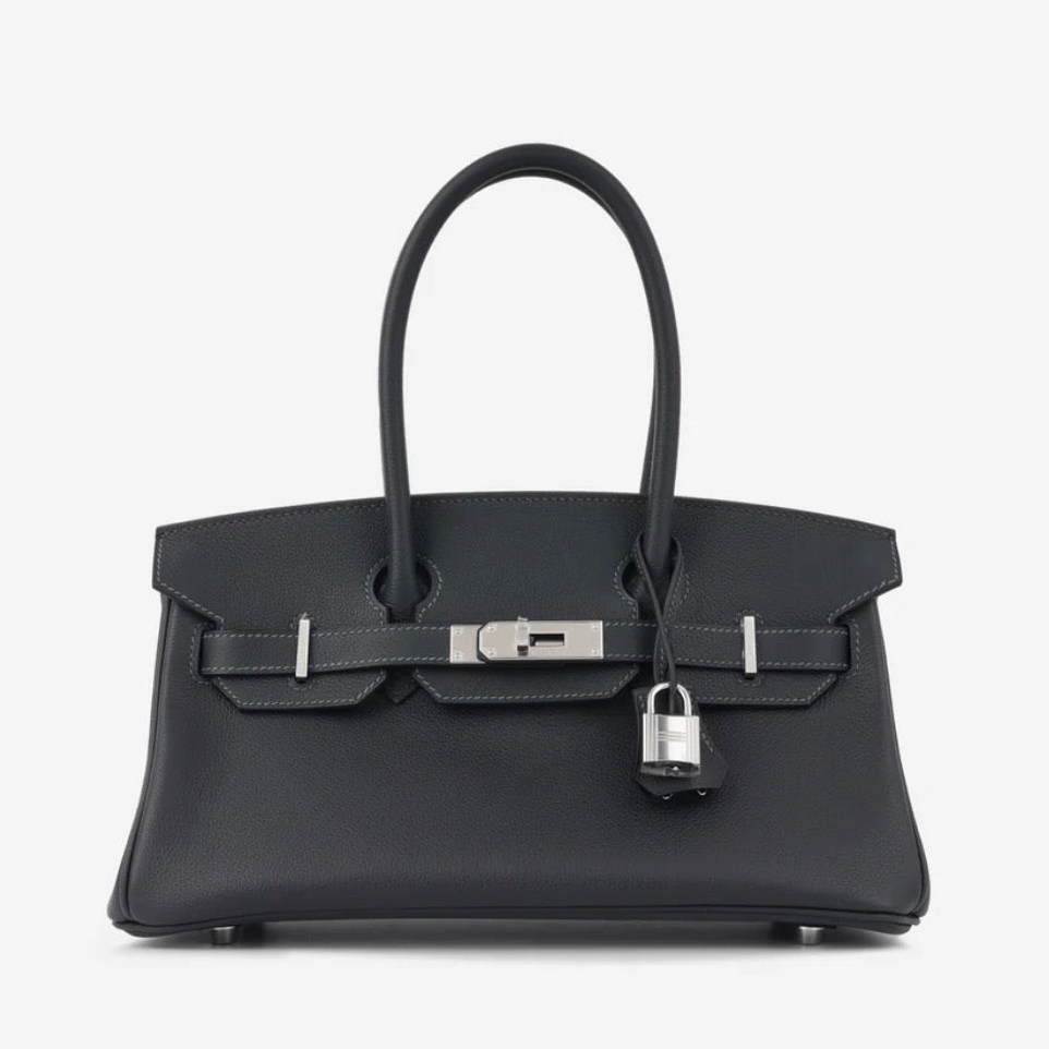 CAMILLE SHOULDER BAG - BLACK (SILVER)