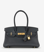 CAMILLE SHOULDER BAG - BLACK (GOLD)