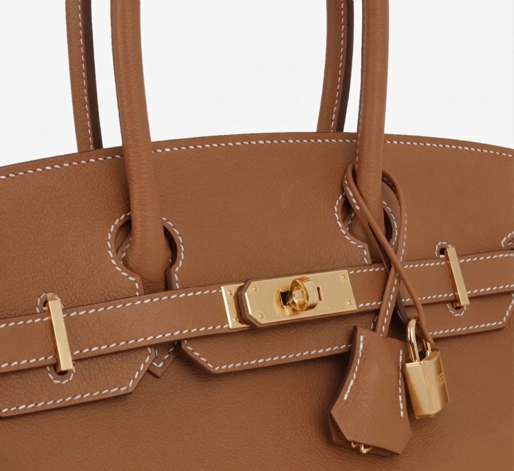CAMILLE SHOULDER BAG - BROWN (GOLD)